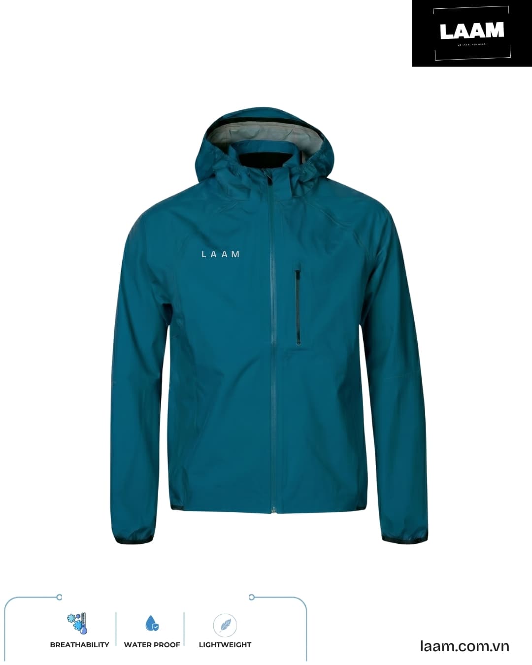 Áo khoác Shell có mũ DRY-2