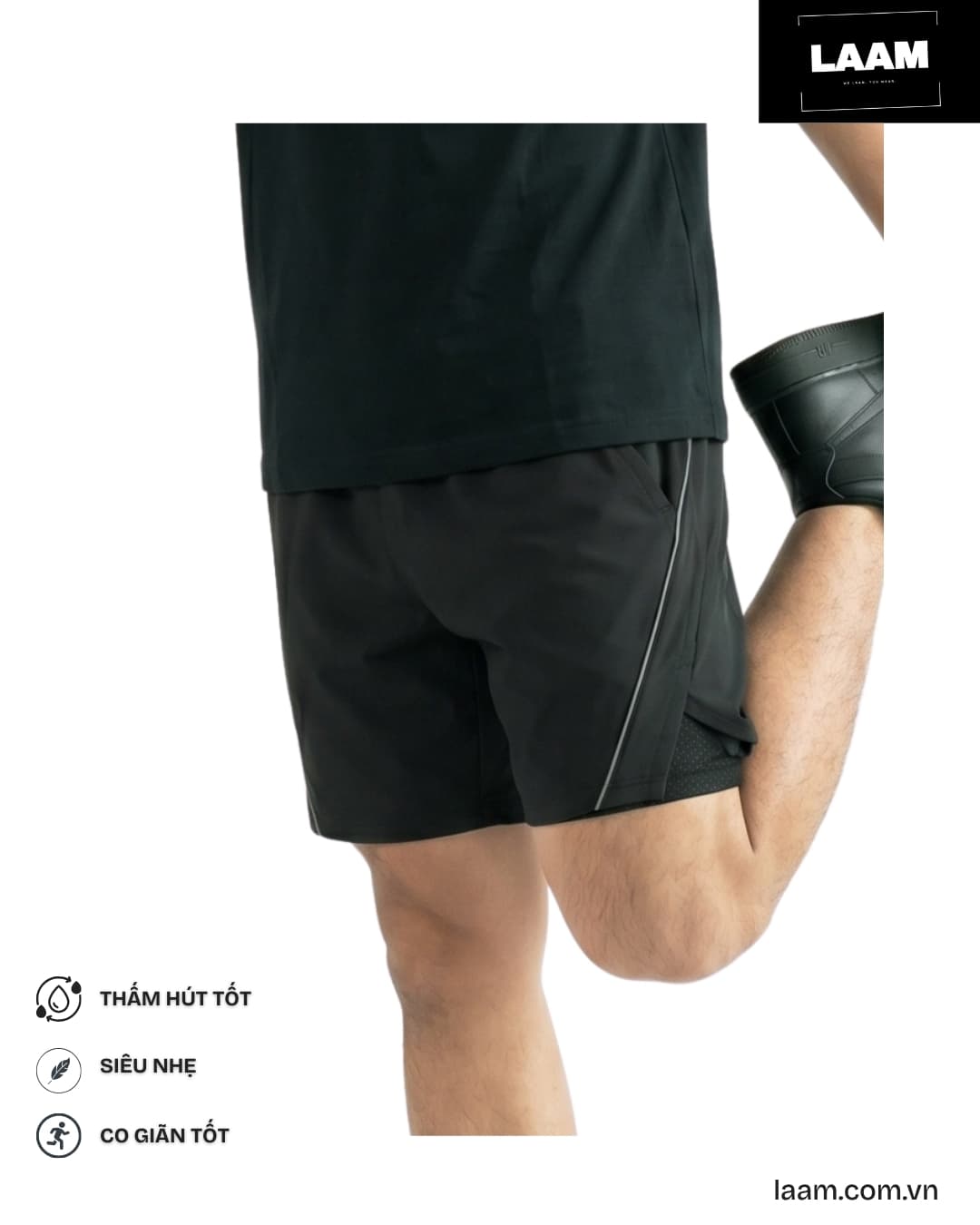Quần short chạy bộ Stride — view 2