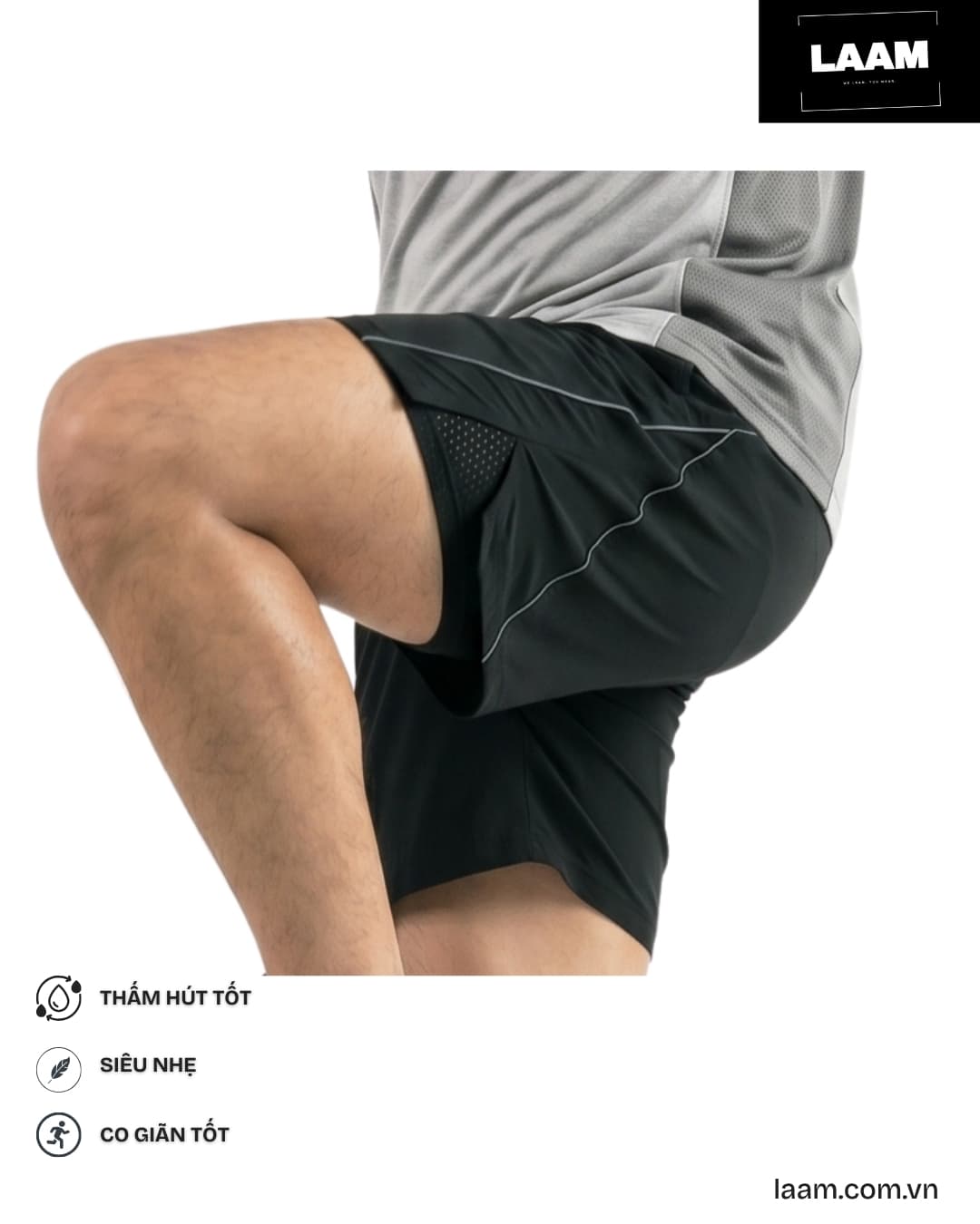 Quần short chạy bộ Stride — view 5