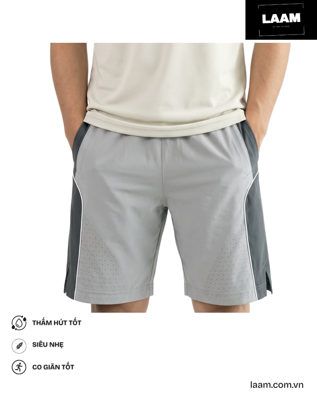 Quần short chạy bộ Two-Tone — view 2