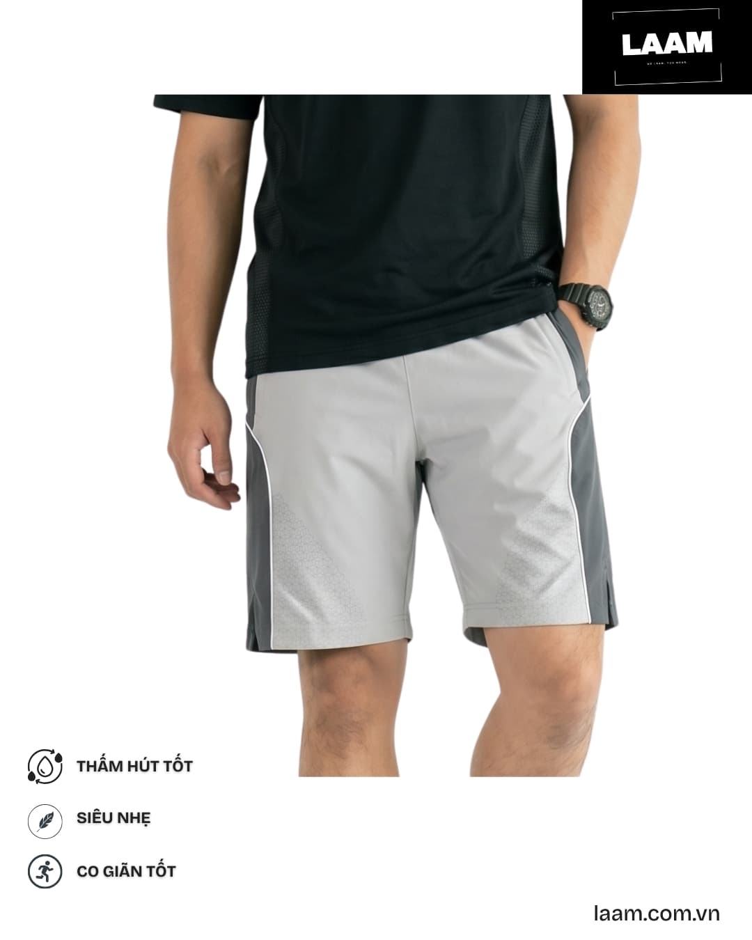Quần short chạy bộ Two-Tone — view 6