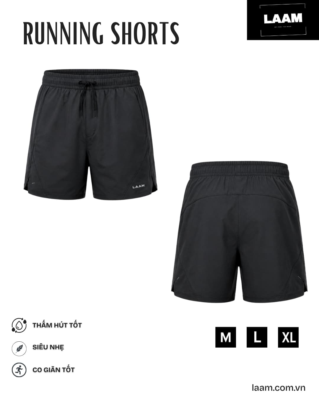 Quần short chạy bộ Essential