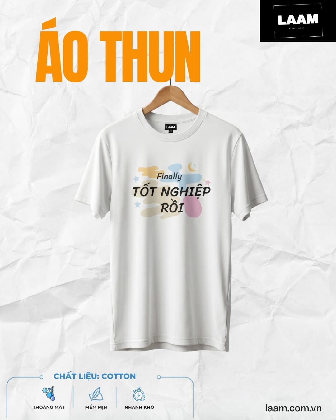 Áo thun Finally Tốt Nghiệp Rồi