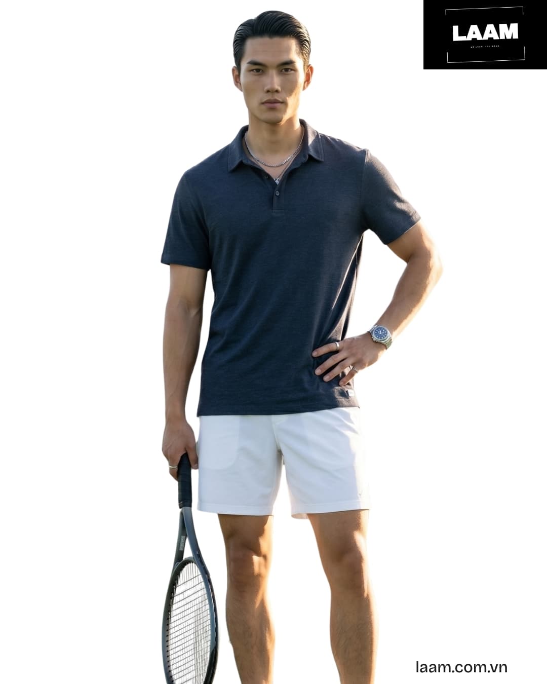 Áo polo Essential Piqué — view 3